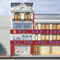 Thiết kế nội thất shop mẹ và bé Mai Hân Baby 